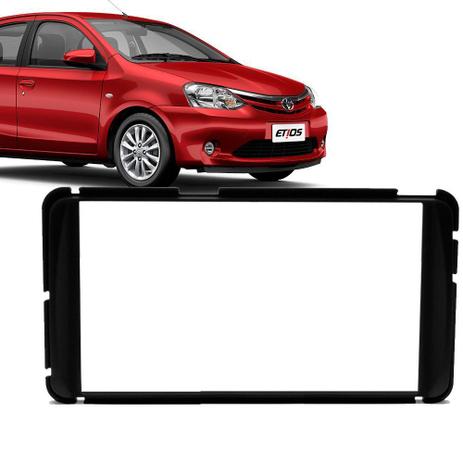 Moldura Painel 2 Din Toyota Etios Corolla Gli 2015 Preta - Fiamon Menor preço em Moldura Painel 2 Din Toyota Etios Corolla Gli 2015 Preta - Fiamon