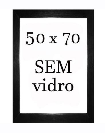 Menor preço em Moldura Preta Para Fotos / Quebra Cabeça 50 X 70 Sem Vidro - Lgs Decoracoes