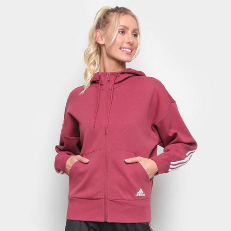 Moletom Adidas 3 Stripes Scuba Feminino - Agasalho e Moletom Esportivo - Magazine Luiza
