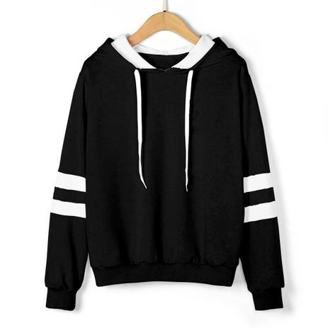 Blusa de frio listrada masculina Clearance