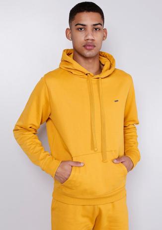 blank yellow moletom com capuz