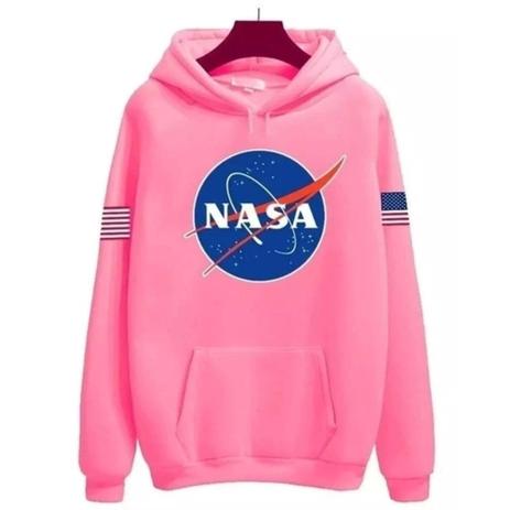 moletom da nasa rosa