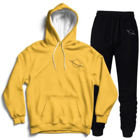 white yellow moletom com capuz