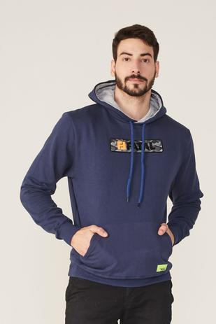 deep blue moletom com capuz