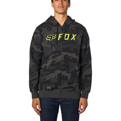 fox racing zip up moletom com capuzs