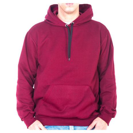 maroon pullover moletom com capuz