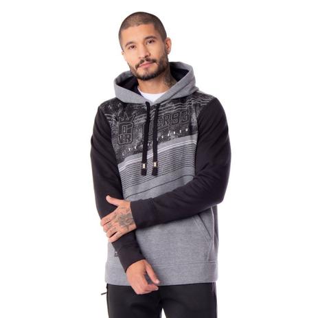 half jacket half moletom com capuz