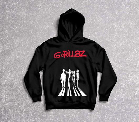 gorillaz merch moletom com capuz