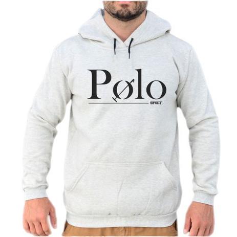 grey polo moletom com capuz zip up