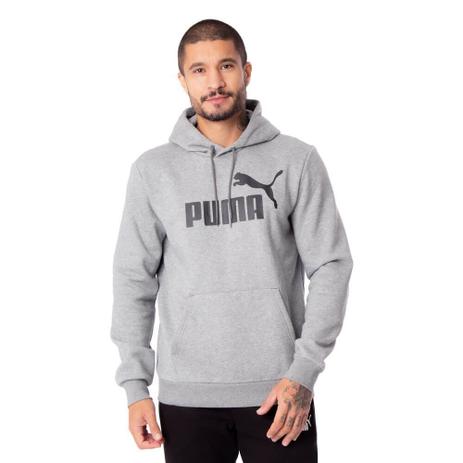 light grey puma moletom com capuz