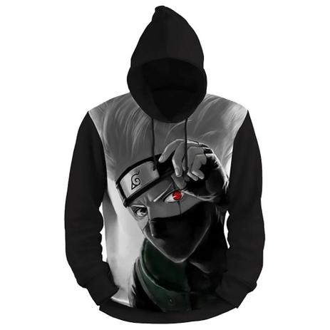 Blusa de frio moletom naruto kakashi Outlet