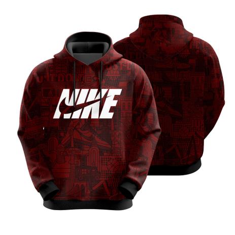 print pullover moletom com capuz