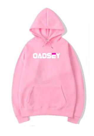 light pink pullover moletom com capuz