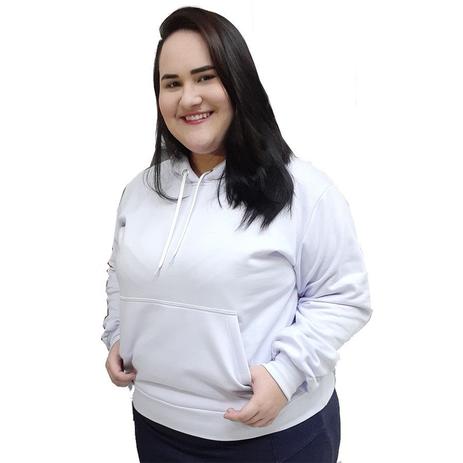 moletom branco plus size