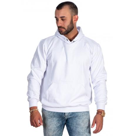 blusa de moletom masculina branca lisa