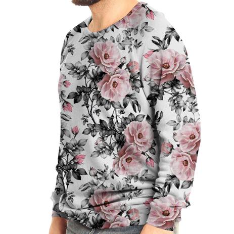 moletom feminino floral