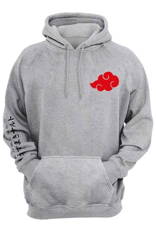 Moletom Blusa de Frio Nuvem Akatsuki Anime Geek Moleton Casaco