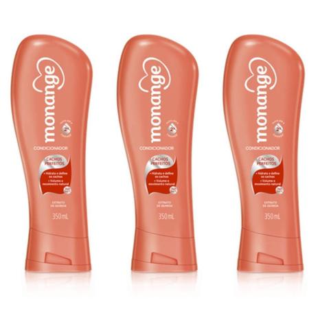 Monange Cachos Perfeitos Condicionador 350ml (Kit C/03) Menor preço em Monange Cachos Perfeitos Condicionador 350ml (Kit C/03)
