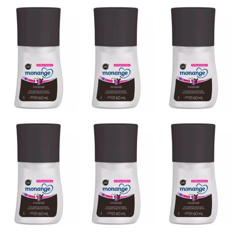 Monange Invisible Desodorante Rollon 60ml (Kit C/06) Menor preço em Monange Invisible Desodorante Rollon 60ml (Kit C/06)