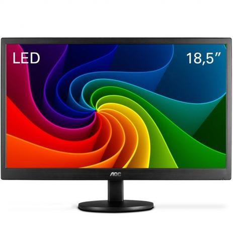 Monitor 18.5” Led Aoc Hd Widescreen Ultra High Dcr E970swnl Preto Menor preço em Monitor 18.5” Led Aoc Hd Widescreen Ultra High Dcr E970swnl Preto