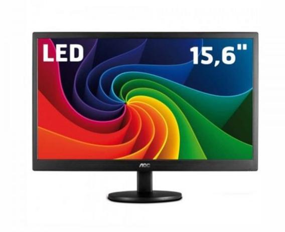 Monitor AOC 15,6” LED Widescreen Menor preço em Monitor AOC 15,6” LED Widescreen