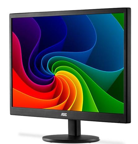 Monitor AOC 18,5” LED - E970SWNL - NOVO Menor preço em Monitor AOC 18,5” LED - E970SWNL - NOVO