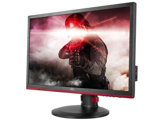 Monitor AOC Gamer LED 24 Entusiasta 1920 X 1080 FULL HD 1MS 144HZ Freesync VGA DVI HDMI DP Vesa G2460PF Menor preço em Monitor AOC Gamer LED 24 Entusiasta 1920 X 1080 FULL HD 1MS 144HZ Freesync VGA DVI HDMI DP Vesa G2460PF