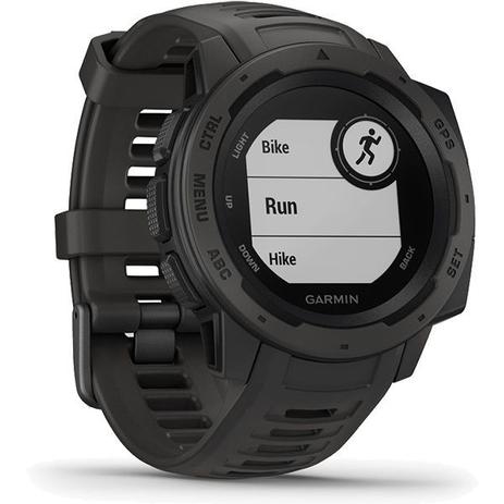 Monitor Cardíaco de Pulso com GPS Garmin Instinct Grafite | Menor preço com cupom