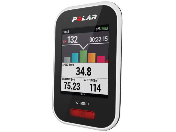 Monitor Cardíaco Polar V650 HR Resistente à Água - GPS Contador de Calorias