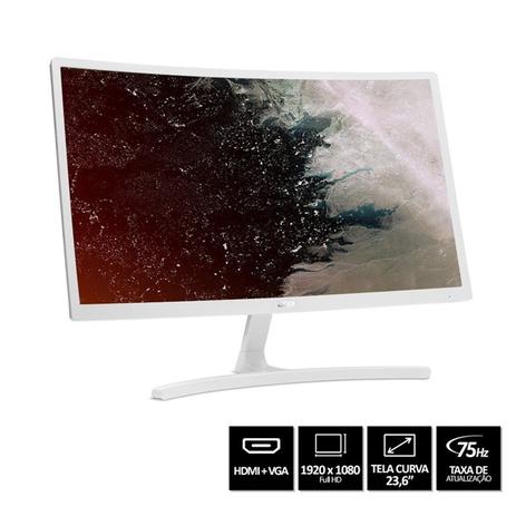 Menor preço em Monitor Gamer Acer ED242QR 23.6 Tela Curva Entrada VGA/HDMI Branco