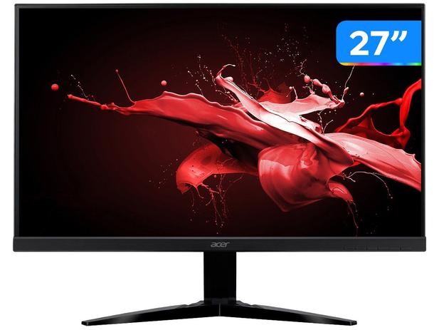 Monitor Gamer Acer KG271 27” LED Widescreen - Full HD 2 HDMI 1 VGA 75Hz 1ms Menor preço em Monitor Gamer Acer KG271 27” LED Widescreen - Full HD 2 HDMI 1 VGA 75Hz 1ms