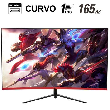 Monitor Gamer HQ Curvo 31.5 Pol, Full HD, 165Hz, 1ms, HDMI, Display Port Menor preço em Monitor Gamer HQ Curvo 31.5 Pol, Full HD, 165Hz, 1ms, HDMI, Display Port