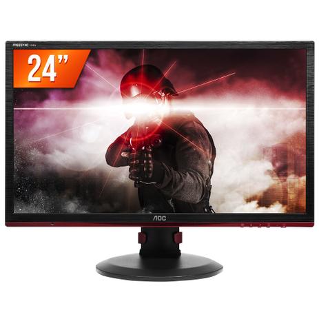 Monitor Gamer LED 24” AOC 144Hz 1ms Full HD 1 HDMI G2460PF Menor preço em Monitor Gamer LED 24” AOC 144Hz 1ms Full HD 1 HDMI G2460PF