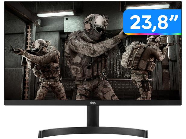 Monitor Gamer LG 24ML600M-B.AWZ 23,8” LED - IPS Widescreen Full HD 75Hz 1ms