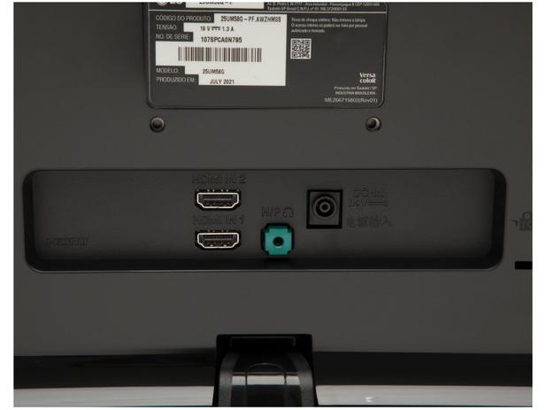 Monitor Gamer LG 25UM58G 25” LED IPS - Full HD HDMI 75Hz 1m