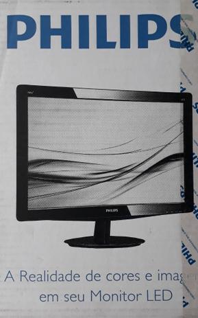 MONITOR LCD LED 18,5 POLEGADAS Preto PHILIPS MOD 196V3LSB2/78 Menor preço em MONITOR LCD LED 18,5 POLEGADAS Preto PHILIPS MOD 196V3LSB2/78
