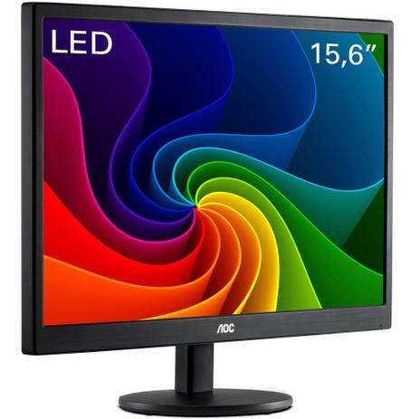 Monitor led 15,6” aoc - vga - vesa - usb e1670swu Menor preço em Monitor led 15,6” aoc - vga - vesa - usb e1670swu
