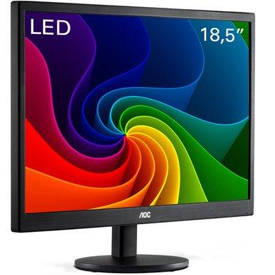 Monitor led 18,5” widescreen aoc e970swnl Menor preço em Monitor led 18,5” widescreen aoc e970swnl
