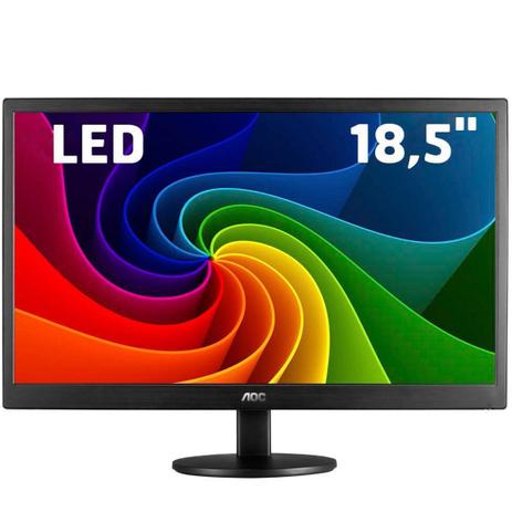 Monitor LED AOC 18.5 Polegadas Widesdreen E970SWNL Menor preço em Monitor LED AOC 18.5 Polegadas Widesdreen E970SWNL