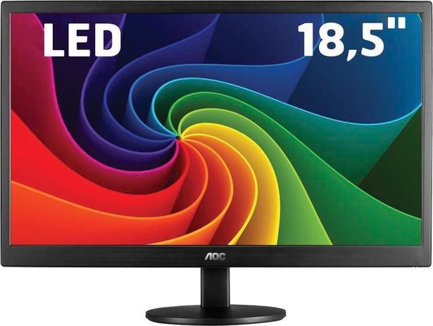 Monitor led aoc 18,5” 1366x768(hd) 5ms 60hz vga e970swnl widescreen Menor preço em Monitor led aoc 18,5” 1366x768(hd) 5ms 60hz vga e970swnl widescreen