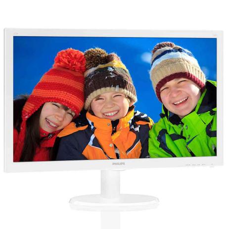 Monitor LED Philips 21,5” Widescreen Philips 223V5LHSW Full HD Branco - HDMI, VGA Menor preço em Monitor LED Philips 21,5” Widescreen Philips 223V5LHSW Full HD Branco - HDMI, VGA