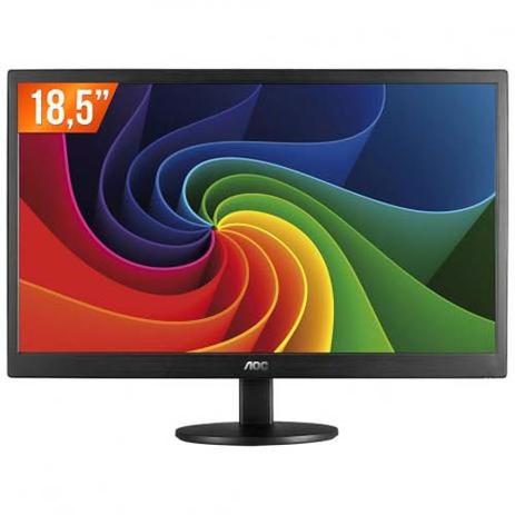 Monitor LED tela de 18,5” Widescreen E970SWNL - AOC Menor preço em Monitor LED tela de 18,5” Widescreen E970SWNL - AOC