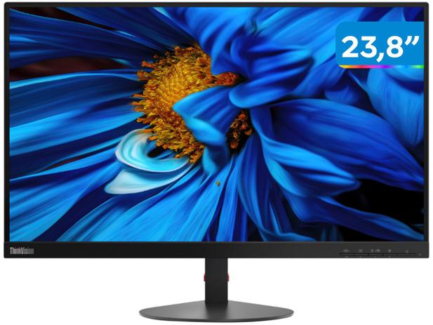 Monitor para PC Lenovo ThinkVision 61CAKBR1BR - 23,8” LED Widescreen Full HD HDMI VGA Menor preço em Monitor para PC Lenovo ThinkVision 61CAKBR1BR - 23,8” LED Widescreen Full HD HDMI VGA