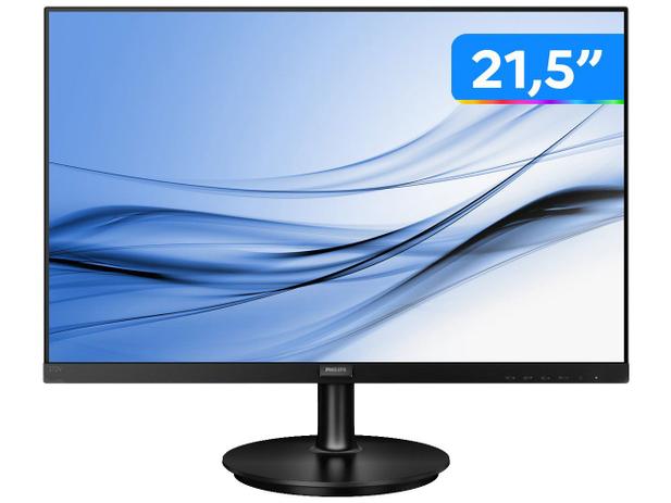 Monitor para PC Philips Série V8 221V8 21,5” LED - Widescreen Full HD HDMI VGA Menor preço em Monitor para PC Philips Série V8 221V8 21,5” LED - Widescreen Full HD HDMI VGA