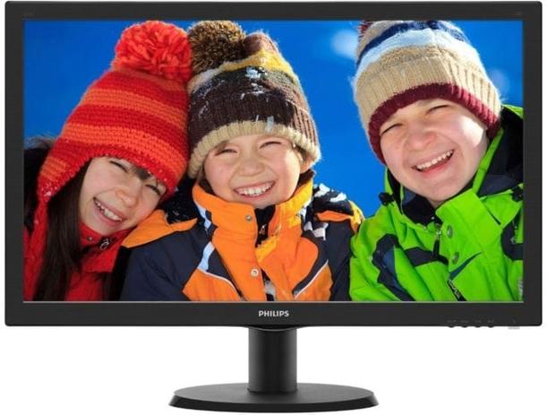 Monitor Philips LED 23.6 Widescreen/Full HD/HDMI/VGA/DVI - 243V5QHABA Menor preço em Monitor Philips LED 23.6 Widescreen/Full HD/HDMI/VGA/DVI - 243V5QHABA