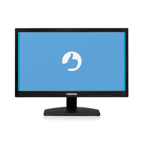 Monitor Positivo 20M37AA Tela LED 19.5” Widescreen - Preto Menor preço em Monitor Positivo 20M37AA Tela LED 19.5” Widescreen - Preto