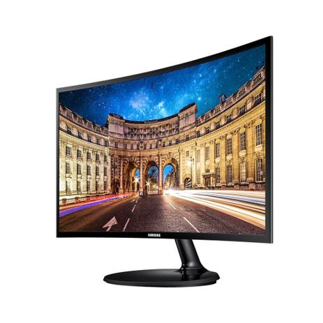 Monitor Samsung LED 24 Pol Widescreen Curvo, Full HD, HDMI/VGA, FreeSync - LC24F390FHLMZD