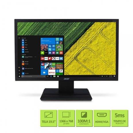 Monitor V206HQL 19,5” HD 60HZ VGA HDMI Acer é boa?