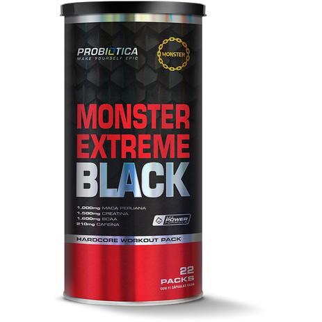 MONSTER EXTREME BLACK 22packs Probiótica Menor preço em MONSTER EXTREME BLACK 22packs Probiótica
