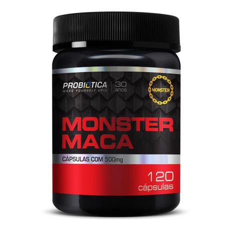 MONSTER MACA TEST BOOSTER (120 cápsulas) - Probiótica Menor preço em MONSTER MACA TEST BOOSTER (120 cápsulas) - Probiótica